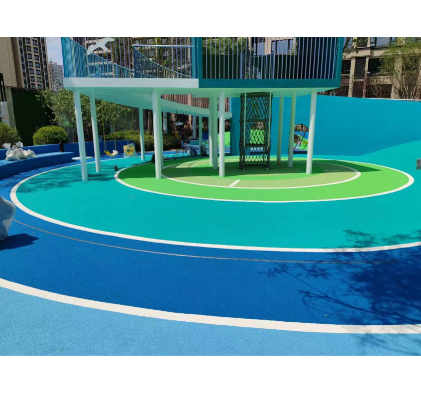 兒童游樂場塑膠地板實景圖18