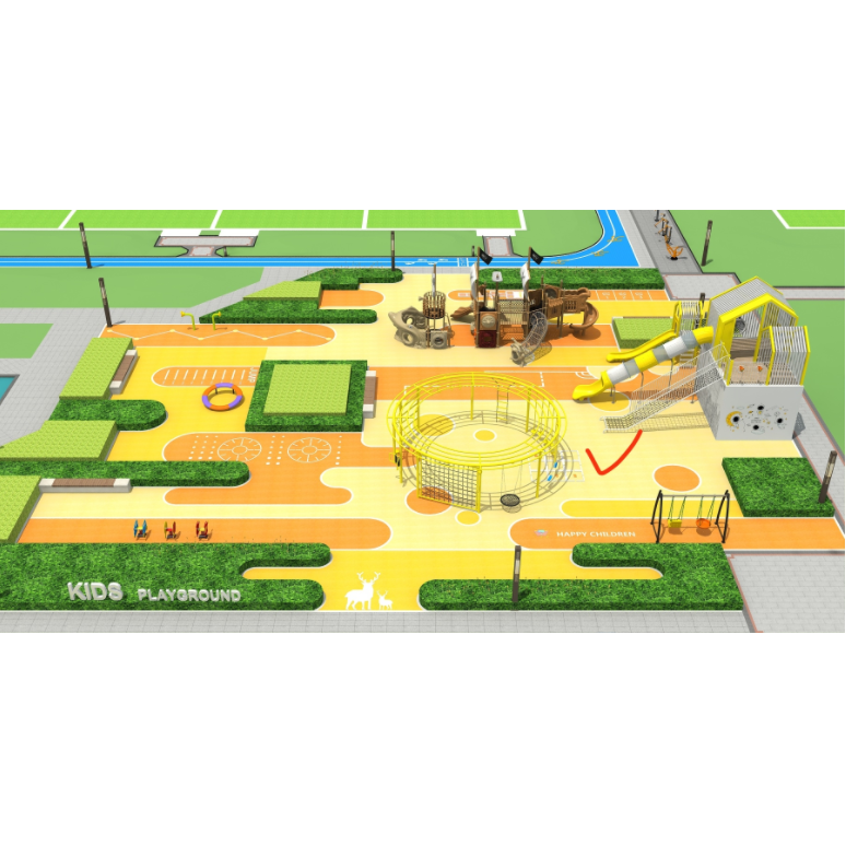 兒童游樂場塑膠地板實(shí)景圖11